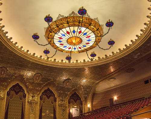Portfolio R 20180411 The World S Largest Led Free Hanging Chandelier Was Designed Engineered And Installed By Meyda Lighting For Historic Stanley Center Arts In