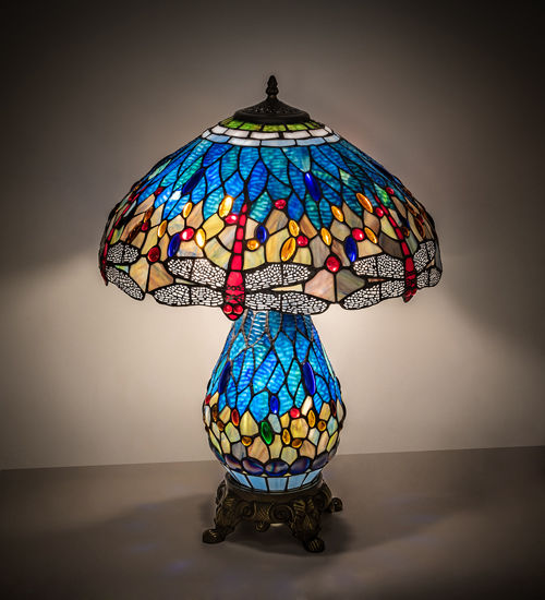 Tiffany Lamp Blue Dragonfly