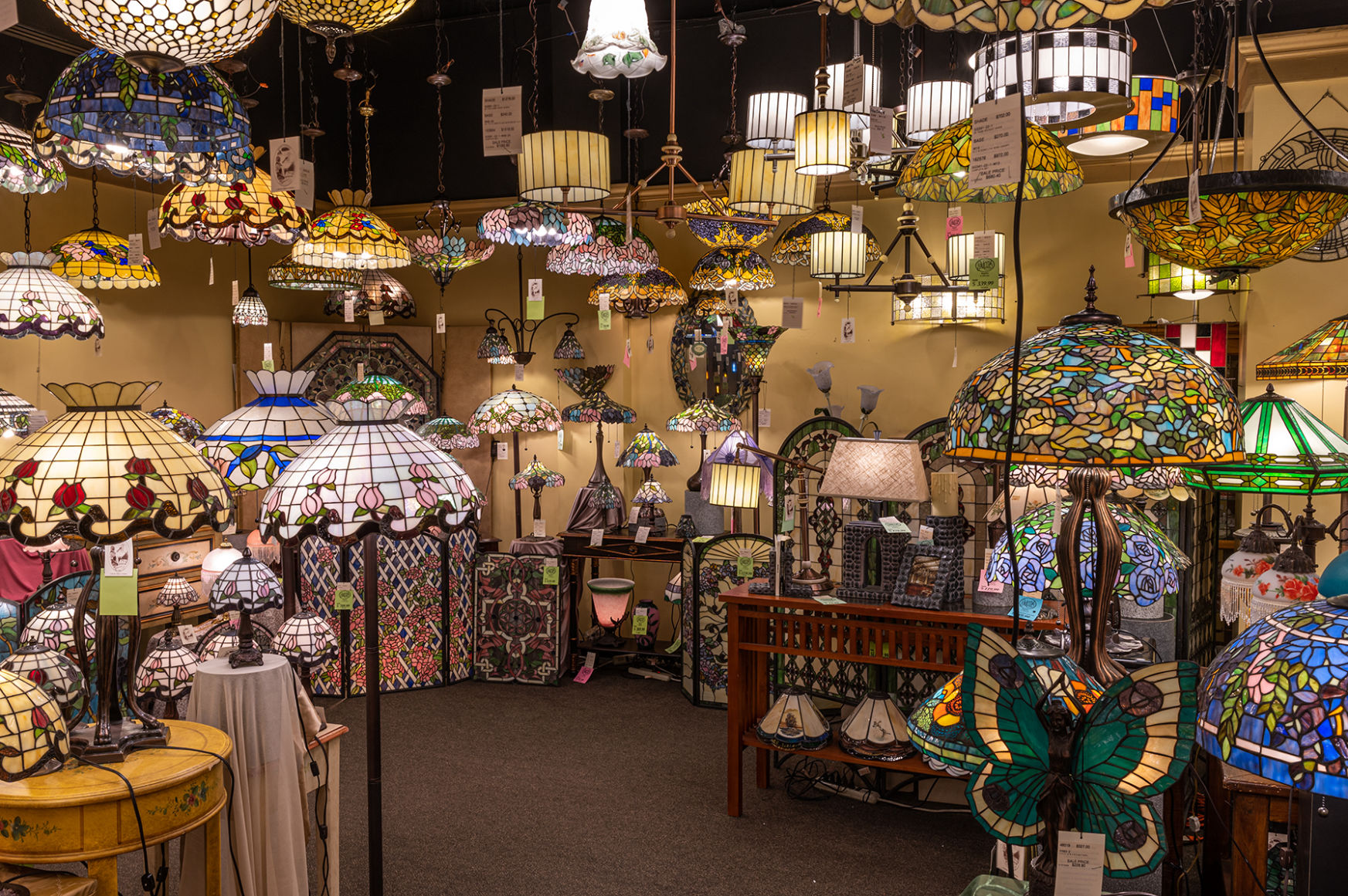 Floral Tiffany Lamps