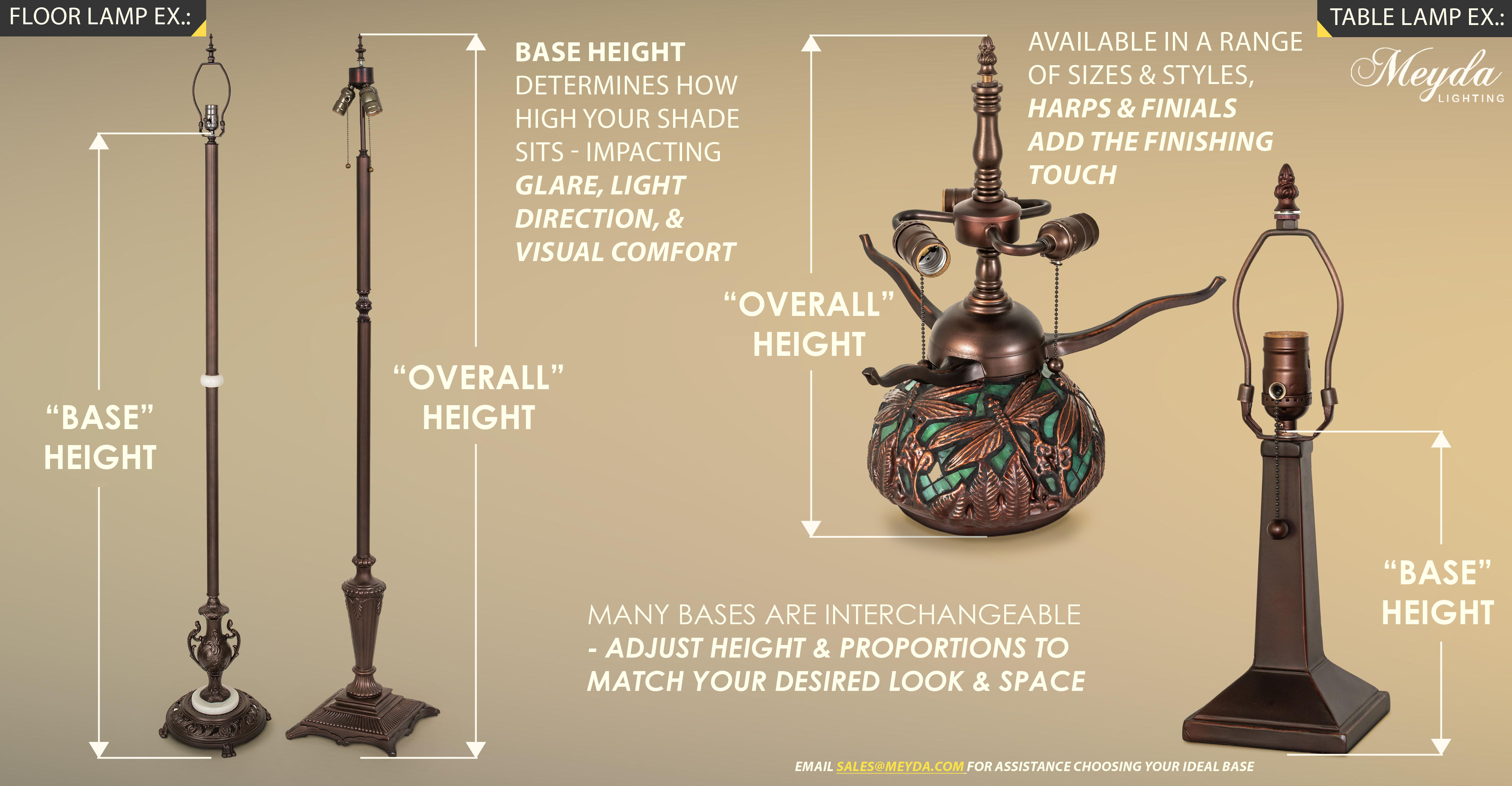 Lamp Dimensions Graphic