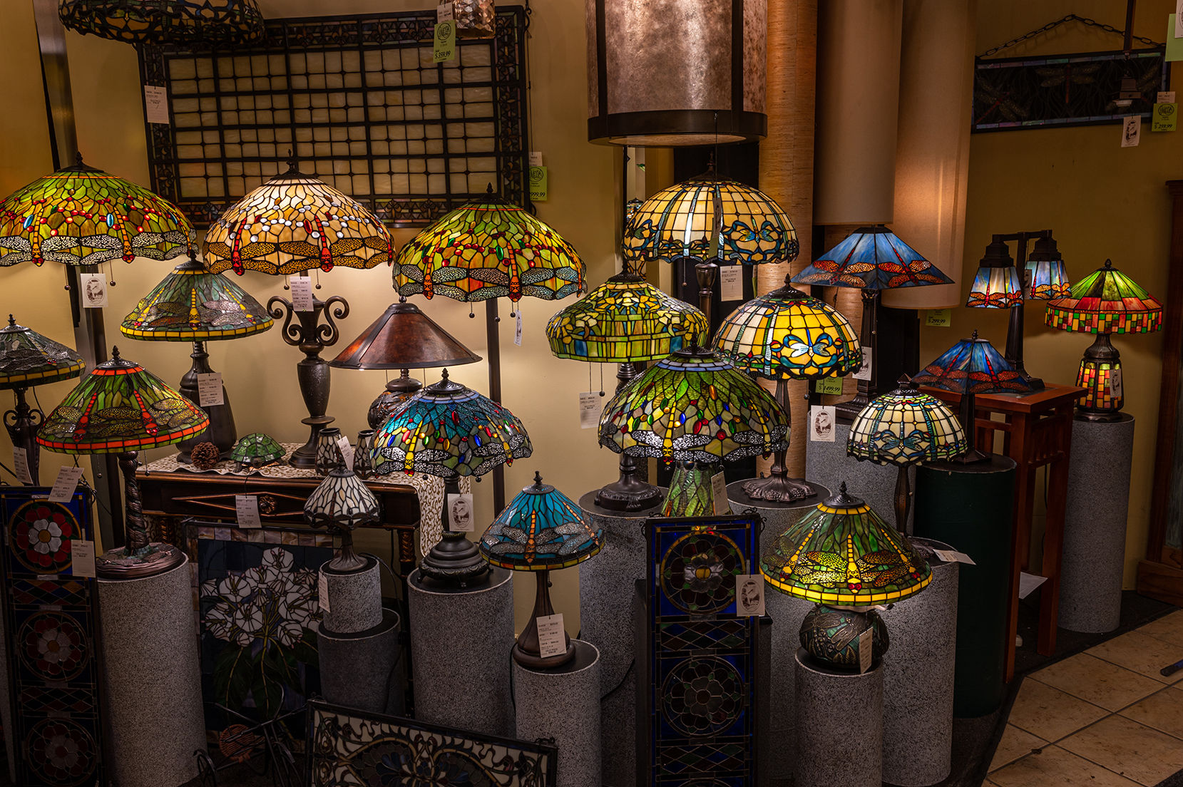 Dragonfly Tiffany Lamps
