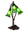 Victorian Meyda Lighting 5"H X 3.5"W Amber/Green Blown Glass Lily Shade 10174 