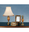 69333 Meyda Lighting 29'H Alhambra Oblong Desk Lamp Mocha-Rosewood/Gold 