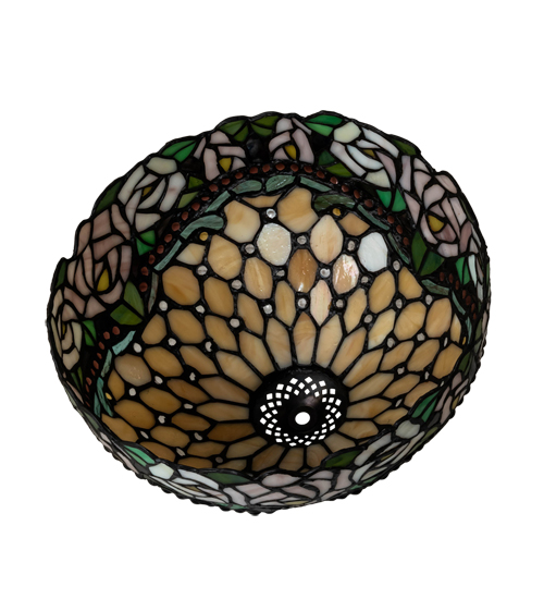  FLORAL ART GLASS