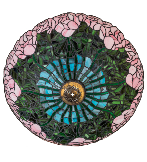  FLORAL ART GLASS