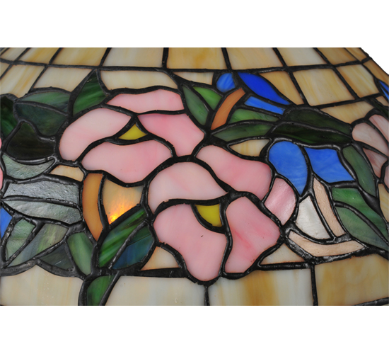  VICTORIAN FLORAL ART GLASS