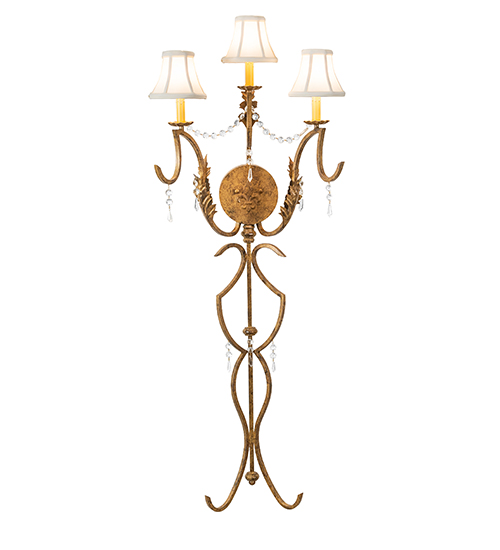  VICTORIAN NOUVEAU SCROLL FEATURES CRAFTED OF STEEL CRYSTAL ACCENTS