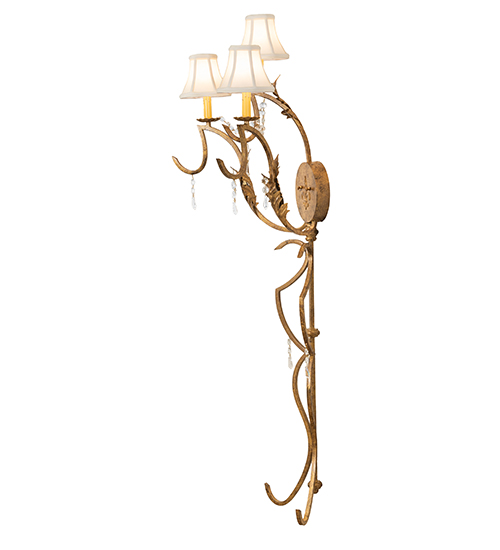  VICTORIAN NOUVEAU SCROLL FEATURES CRAFTED OF STEEL CRYSTAL ACCENTS