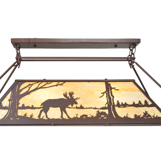  RUSTIC LODGE RUSTIC OR MOUNTIAN GREAT ROOM ART GLASS ANIMALS