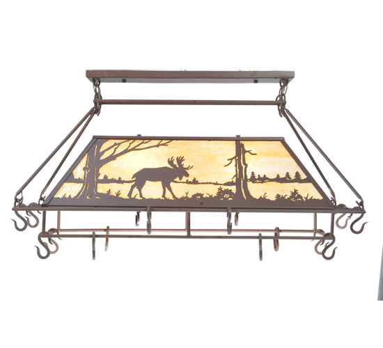  RUSTIC LODGE RUSTIC OR MOUNTIAN GREAT ROOM ART GLASS ANIMALS