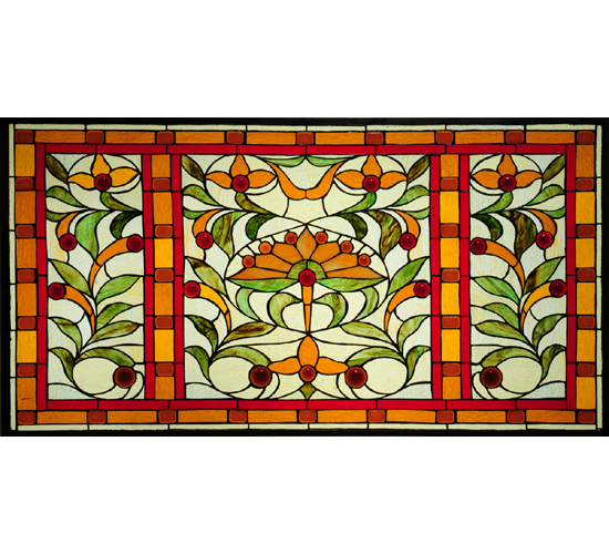  VICTORIAN DECO TIFFANY REPRODUCTION OF ORIGINAL ART GLASS NOUVEAU