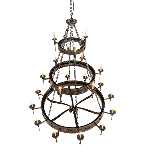  VICTORIAN GOTHIC FORGED AND CAST IRON FAUX CANDLE SLEVES CANDLE BULB ON TOP