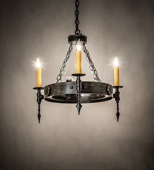  GOTHIC FORGED AND CAST IRON FAUX CANDLE SLEVES CANDLE BULB ON TOP