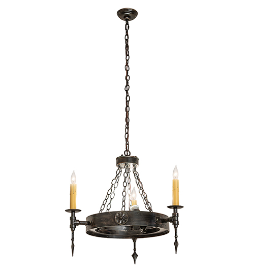  GOTHIC FORGED AND CAST IRON FAUX CANDLE SLEVES CANDLE BULB ON TOP