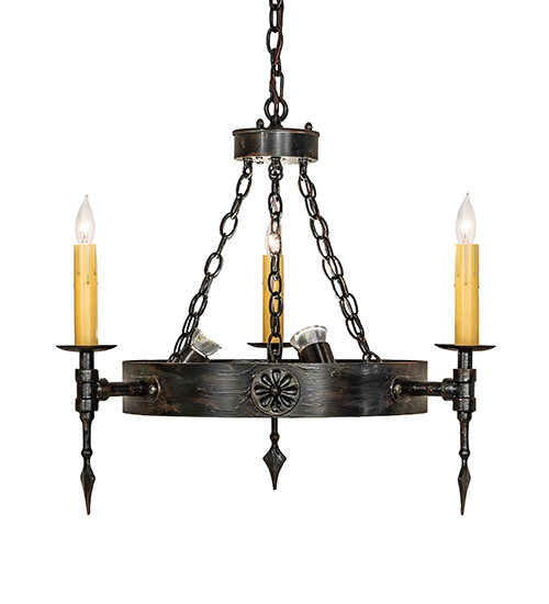  GOTHIC FORGED AND CAST IRON FAUX CANDLE SLEVES CANDLE BULB ON TOP