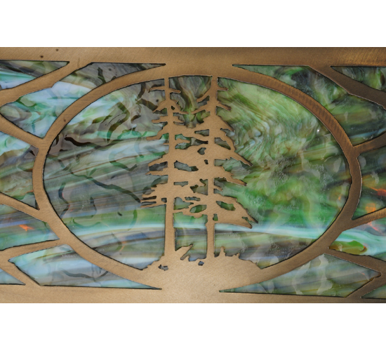  RUSTIC LODGE RUSTIC OR MOUNTIAN GREAT ROOM ART GLASS