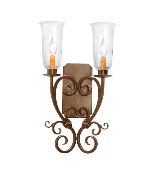  VICTORIAN SCROLL FEATURES CRAFTED OF STEEL FAUX CANDLE SLEVES CANDLE BULB ON TOP