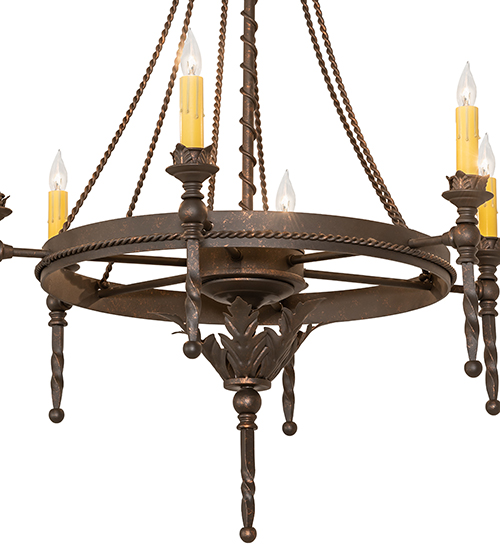  VICTORIAN GOTHIC FAUX CANDLE SLEVES CANDLE BULB ON TOP STAMPED/CAST METAL LEAF ROSETTE FLOWER ACCENT