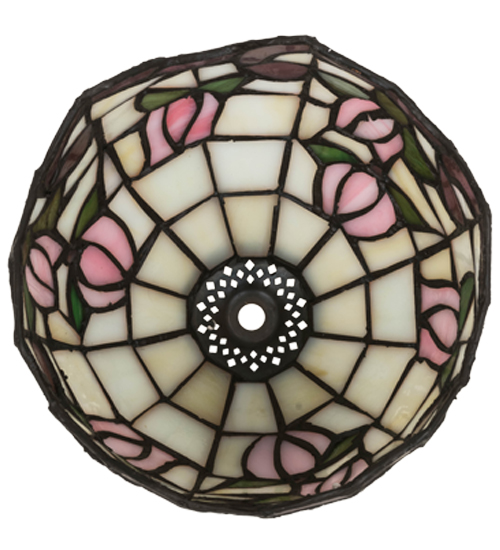  FLORAL ART GLASS