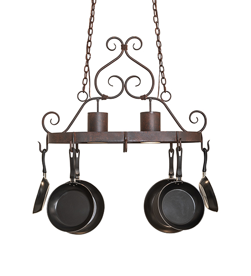  VICTORIAN SCROLL FEATURES CRAFTED OF STEEL DOWN LIGHTS SPOT LIGHT POINTING DOWN FOR FUNCTION