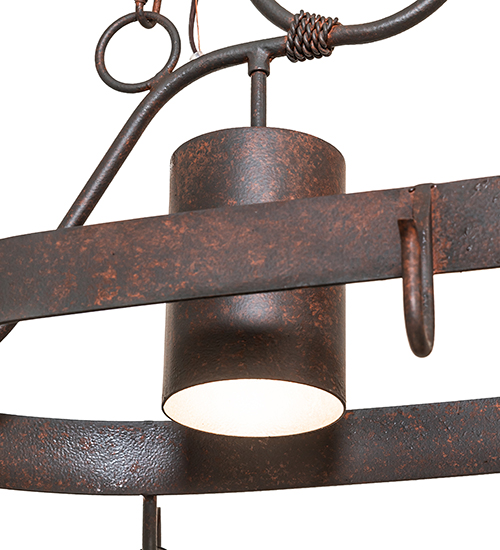  VICTORIAN SCROLL FEATURES CRAFTED OF STEEL DOWN LIGHTS SPOT LIGHT POINTING DOWN FOR FUNCTION