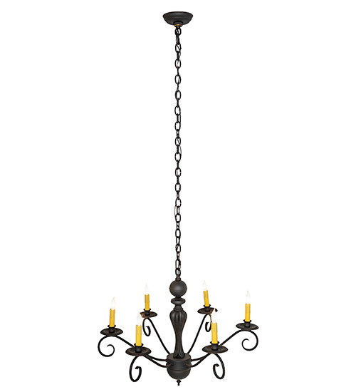  VICTORIAN CONTEMPORARY SCROLL FEATURES CRAFTED OF STEEL FAUX CANDLE SLEVES CANDLE BULB ON TOP