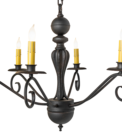  VICTORIAN CONTEMPORARY SCROLL FEATURES CRAFTED OF STEEL FAUX CANDLE SLEVES CANDLE BULB ON TOP