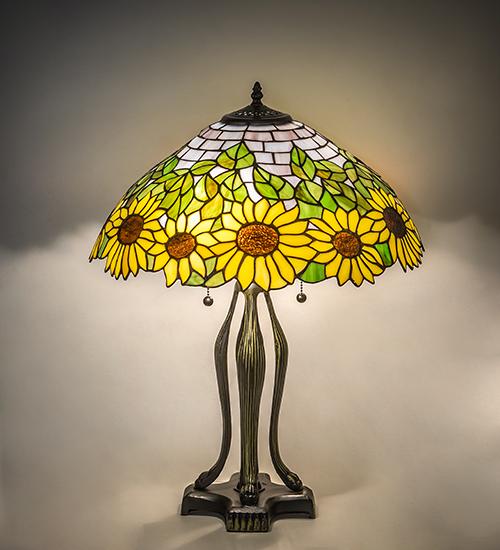  TIFFANY REPRODUCTION OF ORIGINAL FLORAL ART GLASS