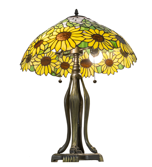  TIFFANY REPRODUCTION OF ORIGINAL FLORAL ART GLASS