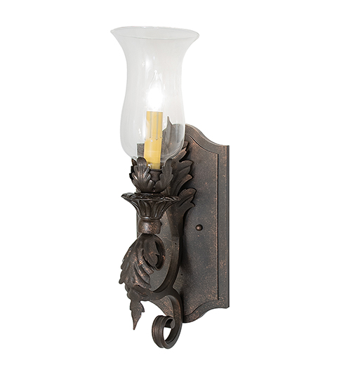  VICTORIAN SCROLL FEATURES CRAFTED OF STEEL FAUX CANDLE SLEVES CANDLE BULB ON TOP