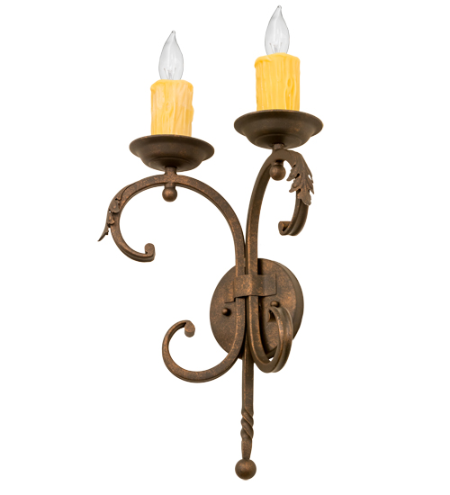  VICTORIAN SCROLL FEATURES CRAFTED OF STEEL FAUX CANDLE SLEVES CANDLE BULB ON TOP STAMPED/CAST METAL LEAF ROSETTE FLOWER ACCENT