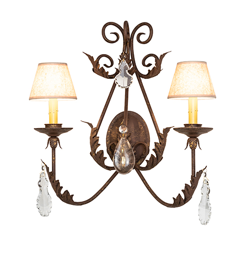  VICTORIAN SCROLL FEATURES CRAFTED OF STEEL CRYSTAL ACCENTS