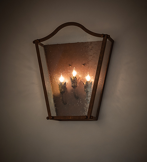  VICTORIAN FAUX CANDLE SLEVES CANDLE BULB ON TOP STAMPED/CAST METAL LEAF ROSETTE FLOWER ACCENT
