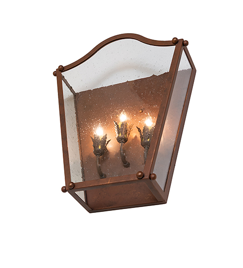  VICTORIAN FAUX CANDLE SLEVES CANDLE BULB ON TOP STAMPED/CAST METAL LEAF ROSETTE FLOWER ACCENT