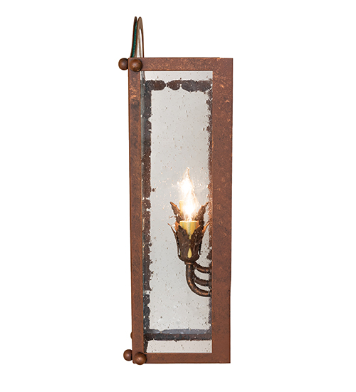  VICTORIAN FAUX CANDLE SLEVES CANDLE BULB ON TOP STAMPED/CAST METAL LEAF ROSETTE FLOWER ACCENT