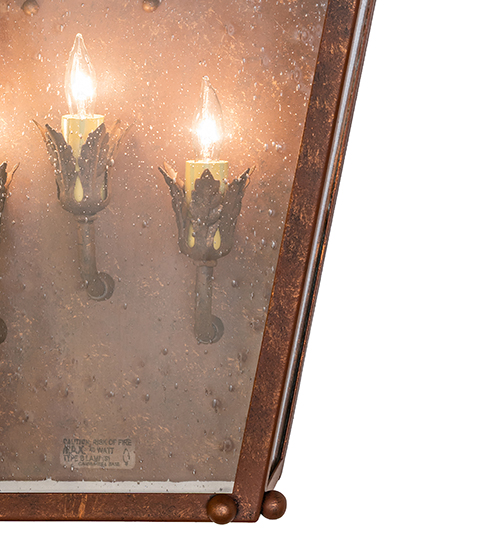  VICTORIAN FAUX CANDLE SLEVES CANDLE BULB ON TOP STAMPED/CAST METAL LEAF ROSETTE FLOWER ACCENT