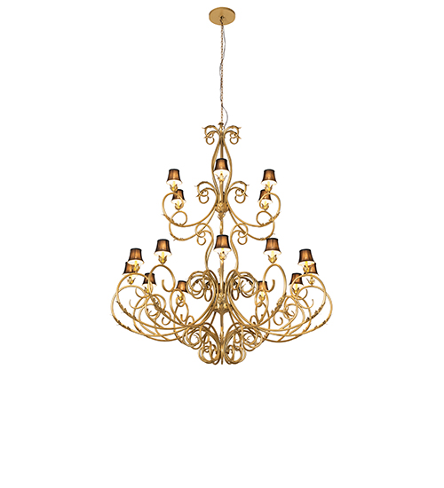  VICTORIAN SCROLL FEATURES CRAFTED OF STEEL STAMPED/CAST METAL LEAF ROSETTE FLOWER ACCENT