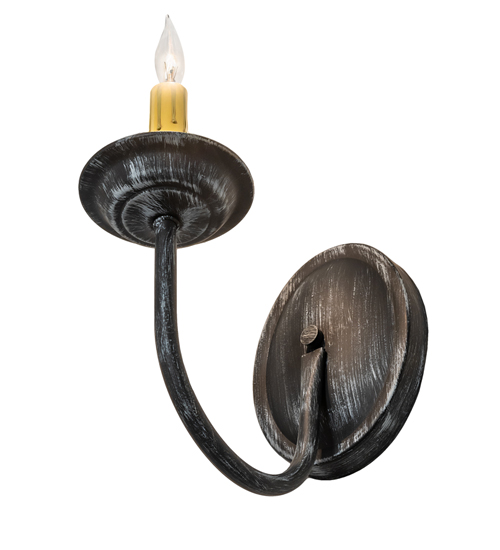  VICTORIAN FABRIC SCROLL FEATURES CRAFTED OF STEEL FAUX CANDLE SLEVES CANDLE BULB ON TOP