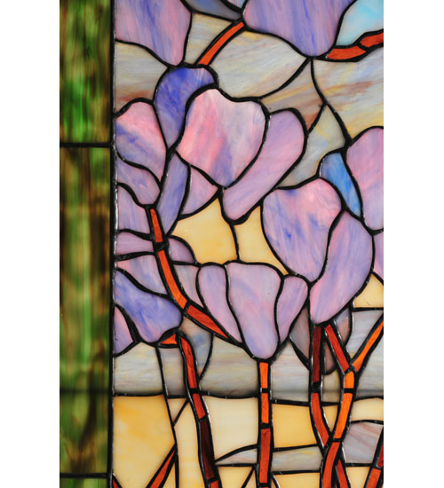  VICTORIAN TIFFANY REPRODUCTION OF ORIGINAL FLORAL ART GLASS