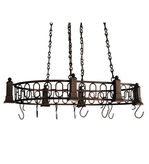  DECO CONTEMPORARY SCROLL FEATURES CRAFTED OF STEEL IN CHANDELIERS FORGED AND CAST IRON