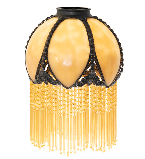  VICTORIAN FRINGE ART GLASS NOUVEAU