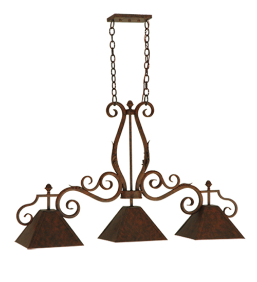  VICTORIAN SCROLL FEATURES CRAFTED OF STEEL IN CHANDELIERS FORGED AND CAST IRON