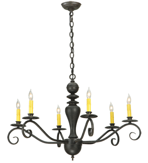  VICTORIAN CONTEMPORARY SCROLL FEATURES CRAFTED OF STEEL FAUX CANDLE SLEVES CANDLE BULB ON TOP