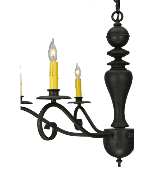  VICTORIAN CONTEMPORARY SCROLL FEATURES CRAFTED OF STEEL FAUX CANDLE SLEVES CANDLE BULB ON TOP