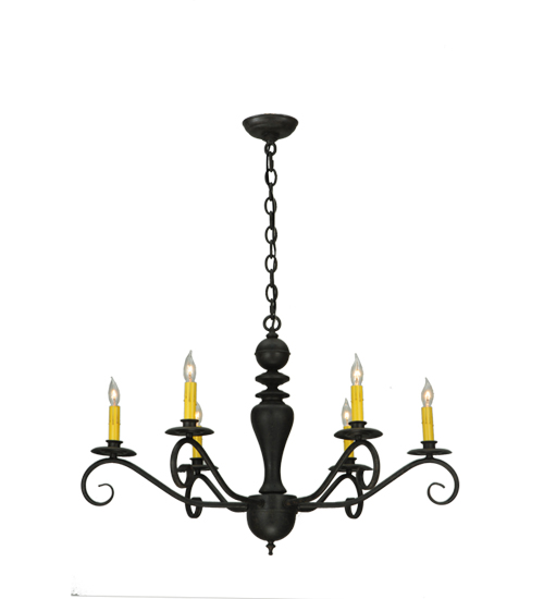  VICTORIAN CONTEMPORARY SCROLL FEATURES CRAFTED OF STEEL FAUX CANDLE SLEVES CANDLE BULB ON TOP