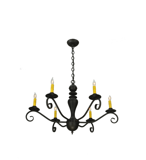  VICTORIAN CONTEMPORARY SCROLL FEATURES CRAFTED OF STEEL FAUX CANDLE SLEVES CANDLE BULB ON TOP