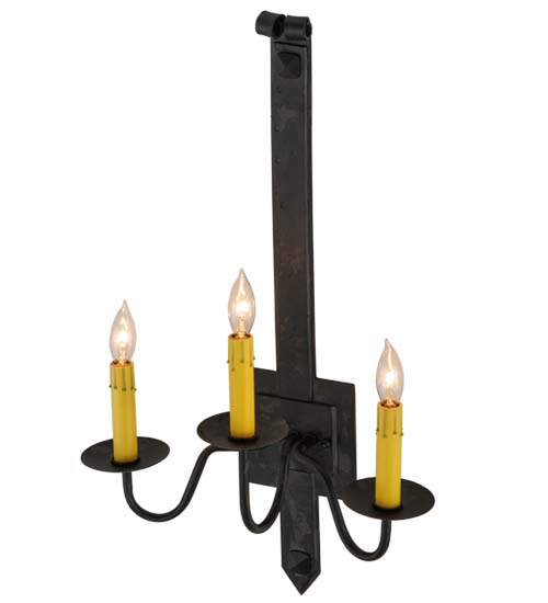  GOTHIC SCROLL FEATURES CRAFTED OF STEEL FAUX CANDLE SLEVES CANDLE BULB ON TOP