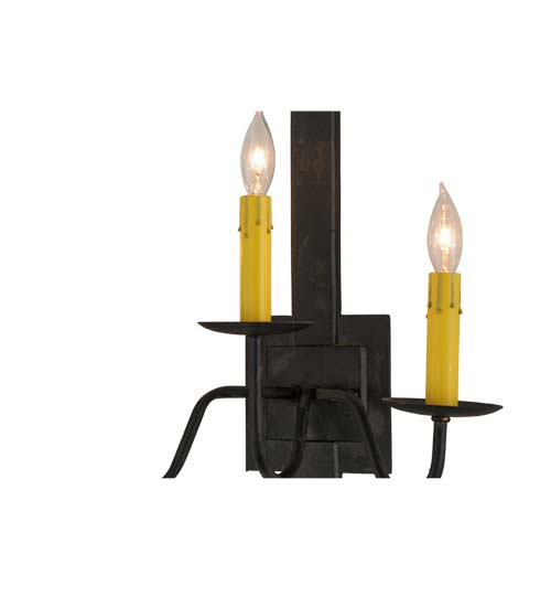  GOTHIC SCROLL FEATURES CRAFTED OF STEEL FAUX CANDLE SLEVES CANDLE BULB ON TOP