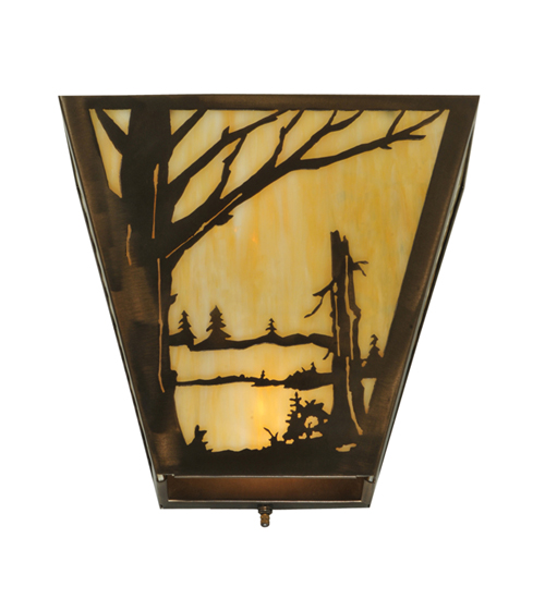  RUSTIC LODGE RUSTIC OR MOUNTIAN GREAT ROOM ART GLASS