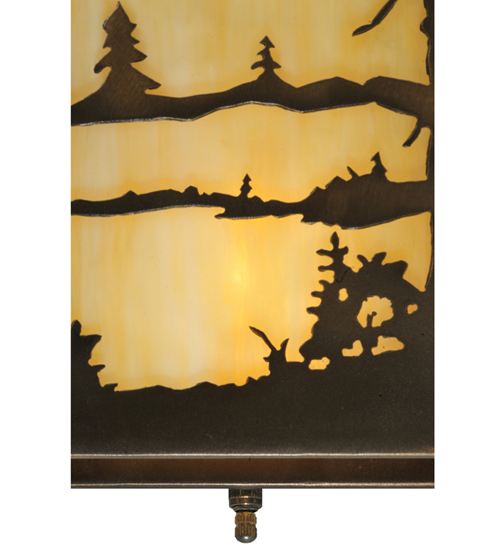  RUSTIC LODGE RUSTIC OR MOUNTIAN GREAT ROOM ART GLASS